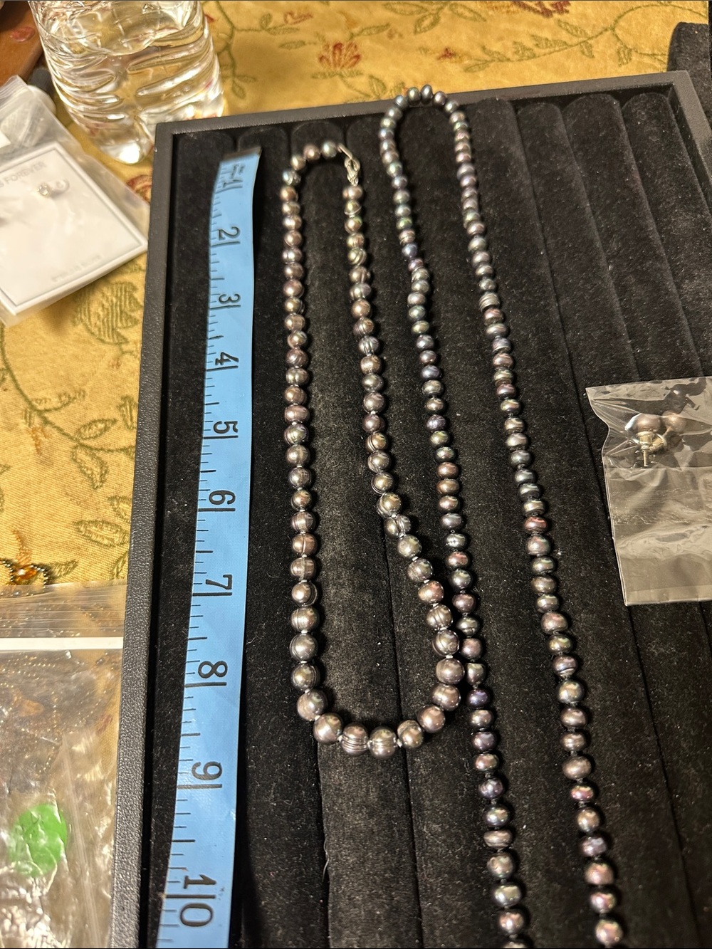 Black Freshwater Pearl Necklace - Classic Women Jewelry - Picture 4 of 7